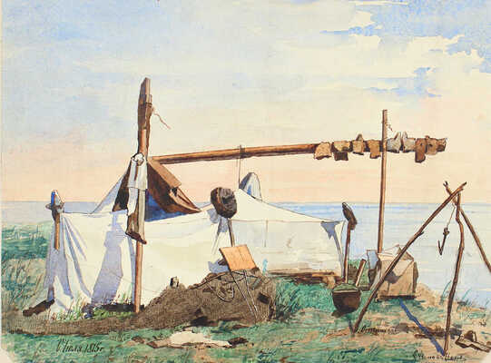 Ефимов Николай Ефимович. Лот из 14 листов с бытом татар и видами Астрахани 